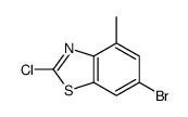 6-bromo-2-chloro-4-methyl-1,3-benzothiazole结构式