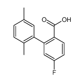 2-(2,5-dimethylphenyl)-4-fluorobenzoic acid Structure