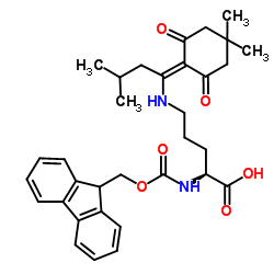 Fmoc-orn(ivdde)-oh Structure