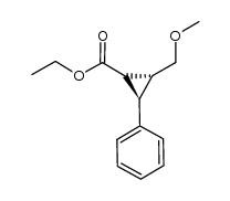 trans-2-Methoxymethyl-3-phenyl-ethoxycarbonylcyclopropane Structure