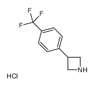 3-(4-(三氟甲基)苯基)氮杂环丁烷盐酸盐结构式