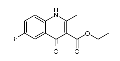 2-methyl-6-bromo-1,4-dihydro-4-oxo-3-quinolinecarboxylic acid,ethyl ester结构式