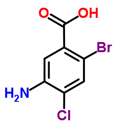 5-Amino-2-bromo-4-chlorobenzoic acid结构式