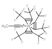 Tungsten,(acetonitrile)tris(hexafluoro-2-butyne)- (7CI,8CI) Structure