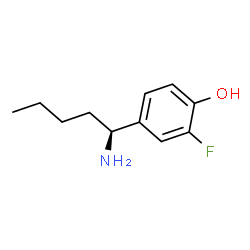 4-((1S)-1-AMINOPENTYL)-2-FLUOROPHENOL Structure