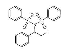 N-(2-fluoro-1-phenylethyl)-N-(phenylsulfonyl)benzenesulfonamide Structure