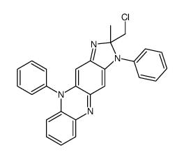 2-(chloromethyl)-2-methyl-1,5-diphenylimidazo[4,5-b]phenazine结构式