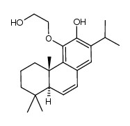 (4bS,8aS)-4-(2-hydroxyethoxy)-2-isopropyl-4b,8,8-trimethyl-4b,5,6,7,8,8a-hexahydrophenanthren-3-ol结构式