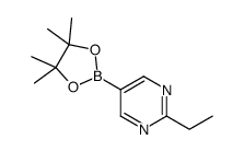 2-Ethyl-5-(4,4,5,5-tetramethyl-1,3,2-dioxaborolan-2-yl)pyrimidine Structure
