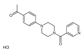1-[4-[4-(pyridine-3-carbonyl)piperazin-1-yl]phenyl]ethanone,hydrochloride结构式