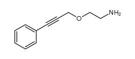 2-((3-phenylprop-2-yn-1-yl)oxy)ethanamine Structure