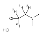 2-Chloro-N,N-dimethyl-ethan Amine-d4 Hydrochloride结构式