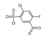 2-chloro-4-fluoro-5-nitrobenzenesulfonyl chloride结构式