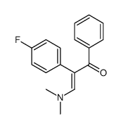 3-(dimethylamino)-2-(4-fluorophenyl)-1-phenylprop-2-en-1-one结构式