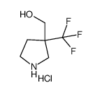 (3-Trifluoromethyl-Pyrrolidin-3-Yl)-Methanol Hydrochloride结构式