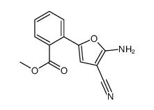Methyl 2-(5-amino-4-cyano-2-furyl)benzoate Structure