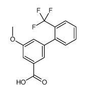 3-methoxy-5-[2-(trifluoromethyl)phenyl]benzoic acid Structure