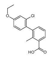 3-(2-chloro-4-ethoxyphenyl)-2-methylbenzoic acid结构式