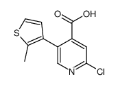 2-chloro-5-(2-methylthiophen-3-yl)pyridine-4-carboxylic acid Structure