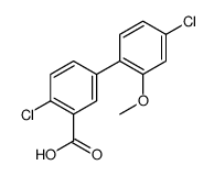 2-chloro-5-(4-chloro-2-methoxyphenyl)benzoic acid Structure