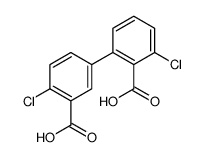 2-(3-carboxy-4-chlorophenyl)-6-chlorobenzoic acid结构式