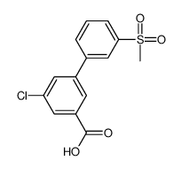 3-chloro-5-(3-methylsulfonylphenyl)benzoic acid Structure