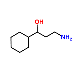 3-amino-1-cyclohexylpropan-1-ol结构式