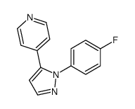 4-(1-(4-FLUOROPHENYL)-1H-PYRAZOL-5-YL)PYRIDINE结构式