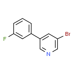 3-Bromo-5-(3-fluorophenyl)-pyridine结构式