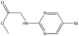 methyl 2-(5-bromopyrimidin-2-ylamino)acetate结构式