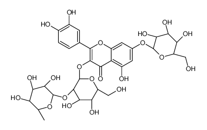 quercetin 3-O-alpha-rhamnopyranosyl(1-2)-beta-galactopyranoside-7-O-beta-glucopyranoside picture