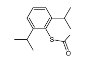 2,6-diisopropylphenyl thiolacetate Structure