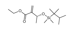 ethyl 2-<(R)-1-<(dimethylthexthylsilyl)oxy>ethyl>propenoate Structure