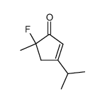 2-Cyclopenten-1-one,5-fluoro-5-methyl-3-(1-methylethyl)-(9CI)结构式