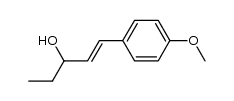 1-(4-methoxyphenyl)pent-1-en-3-ol结构式