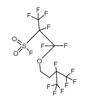 1,1,1,2,3,3-hexafluoro-3-(3,4,4,4-tetrafluoro-3-(trifluoromethyl)butoxy)propane-2-sulfonyl fluoride结构式