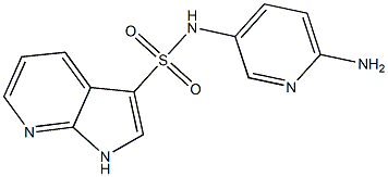 1H-Pyrrolo[2,3-b]pyridine-3-sulfonamide, N-(6-amino-3-pyridinyl)-结构式