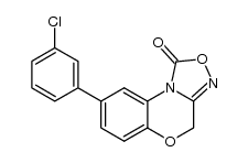 8-(3-chlorophenyl)-4H-[1,2,4]oxadiazolo[3,4-c][1,4]benzoxazin-1-one Structure