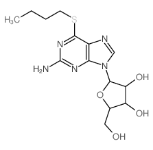 Guanosine,6-S-butyl-6-thio- (9CI) Structure