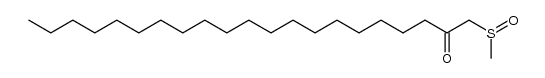 1-methanesulfinyl-heneicosan-2-one结构式