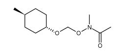N-methyl-N-((((1r,4r)-4-methylcyclohexyl)oxy)methoxy)acetamide结构式