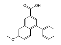 7-methoxy-4-phenylnaphthalene-2-carboxylic acid Structure