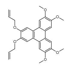 2,3-bis(allyloxy)-6,7,10,11-tetramethoxytriphenylene结构式