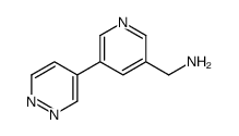 (5-pyridazin-4-ylpyridin-3-yl)methanamine Structure