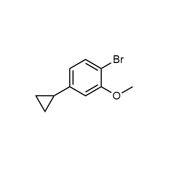 1-Bromo-4-cyclopropyl-2-methoxybenzene Structure