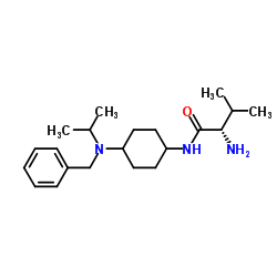 N-{4-[Benzyl(isopropyl)amino]cyclohexyl}-L-valinamide结构式