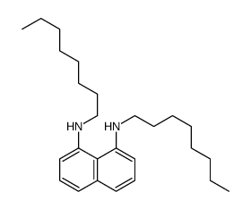 1-N,8-N-dioctylnaphthalene-1,8-diamine结构式