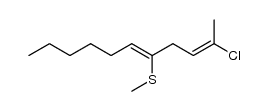 2-chloro-5-methylthio-2,5-undecadiene结构式
