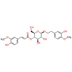 (E)-2-(3-羟基-4-甲氧基苯基)乙基 4-[3-(4-羟基-3-甲氧基苯基)-2-丙烯酸] BETA-D-葡萄糖苷图片