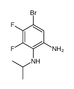 5-Bromo-3,4-difluoro-2-(isopropylamino)aniline Structure